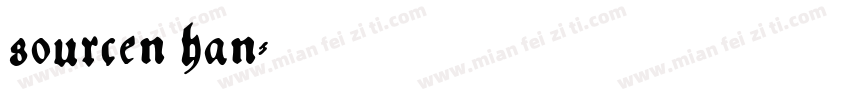 sourcen han字体转换